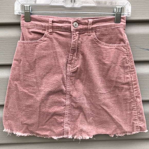 John Galt Blush Juliette Corduroy Mini Skirt - Picture 1 of 7